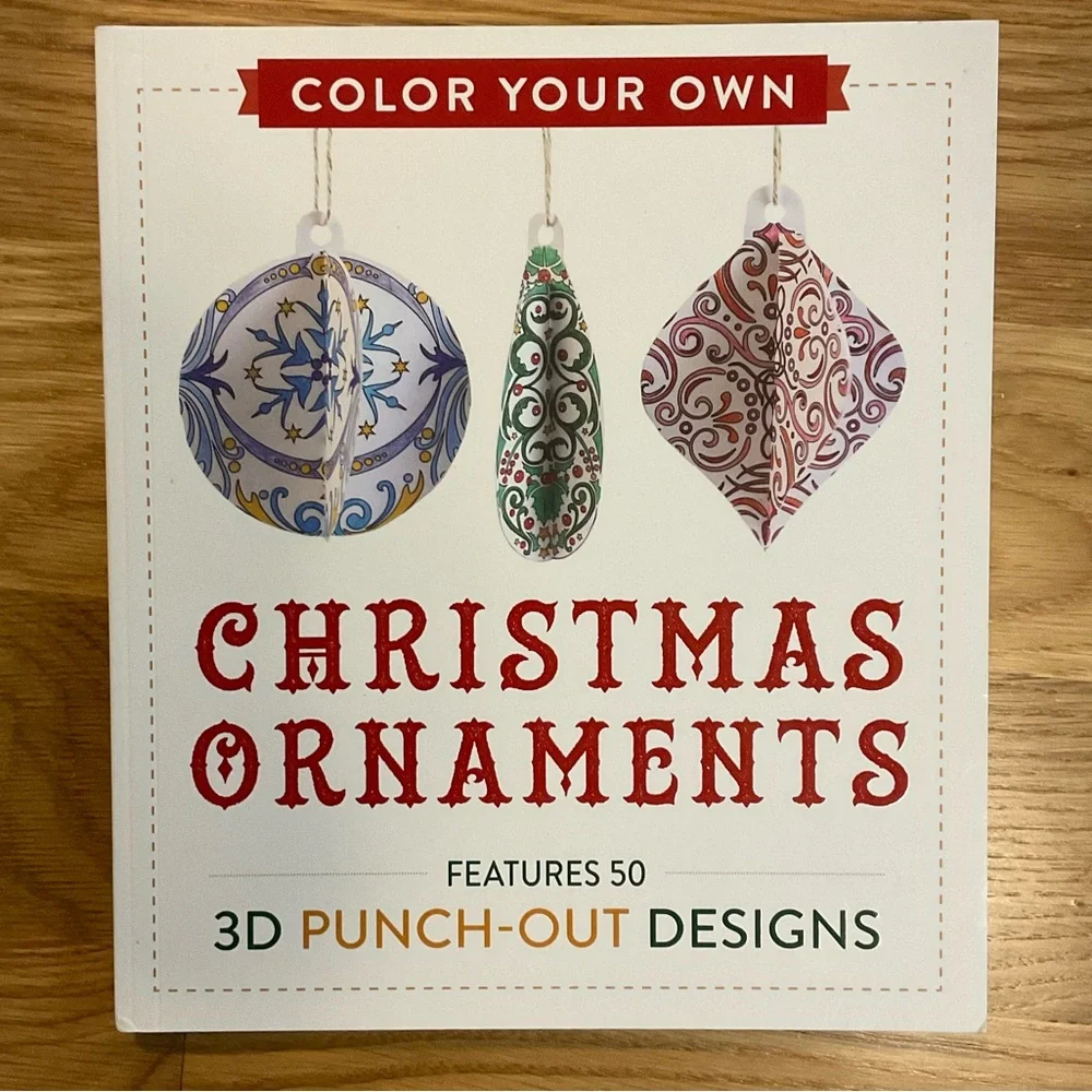Color Your Own Christmas Ornaments: Features 50 3D Punch-Out Designs BOOK